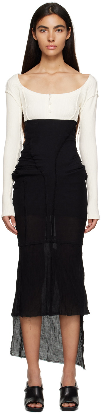 Talia Byre Black Fishtail Maxi Skirt