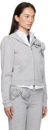 Sandy Liang Gray Sookie Hoodie