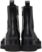 Valentino Garavani Black Upraise Combat Boots