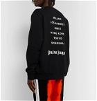 Palm Angels - Logo-Print Loopback Cotton-Jersey Sweatshirt - Black