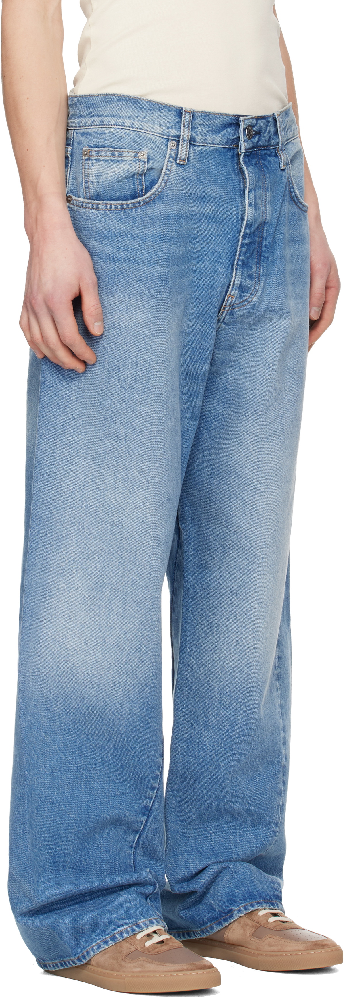 Sunflower Blue Wide Twist Jeans