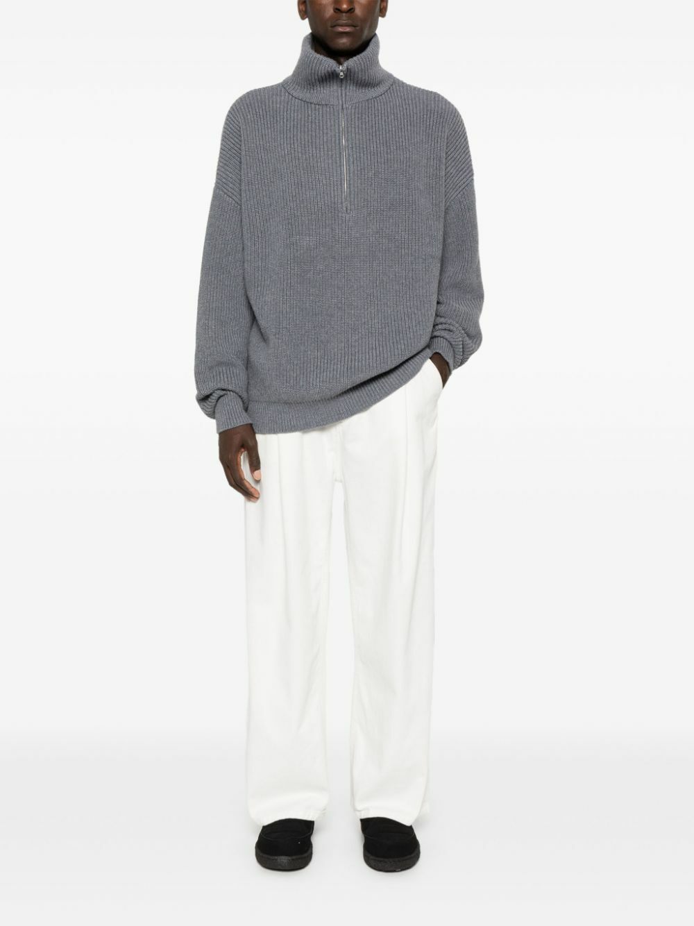 The Frankie Shop Half-Zip Fastening Jumper
