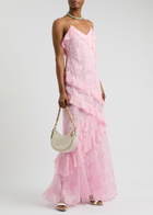 Loveshackfancy Rialto Ruffle-trimmed Lace Maxi Dress Rose