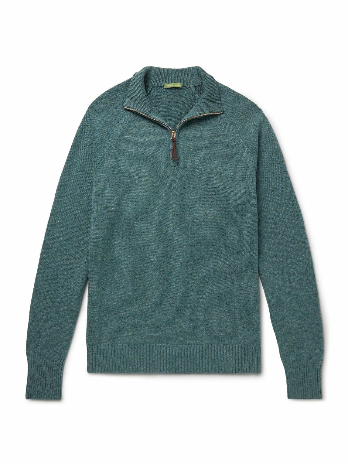 Sid Mashburn - Cashmere Half-Zip Sweater - Blue