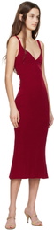 Mirror Palais Red Naomi Supermodel Midi Dress