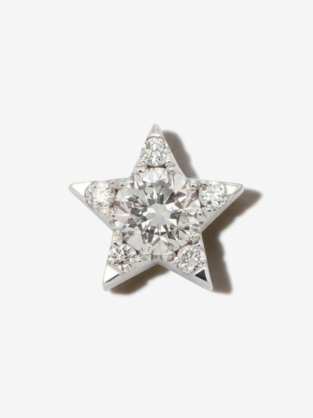 MARIA TASH 18K White Gold Star Diamond Earring