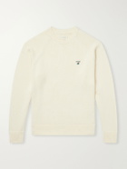 Aimé Leon Dore - Logo-Embroidered Cotton Sweater - White