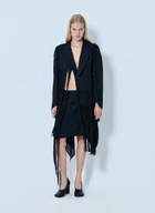 Yohji Yamamoto Frayed Hem Blazer