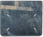 Maison Margiela Blue Vintage Denim Card Holder
