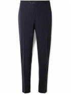 Thom Sweeney - Tapered Pleated Linen Suit Trousers - Blue