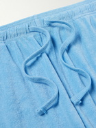 Vilebrequin - Bolide Straight-Leg Linen-Terry Drawstring Shorts - Blue