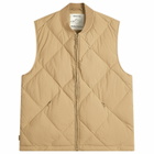 Kestin Men's Linton Padded Vest in Sand Recycled Nylon