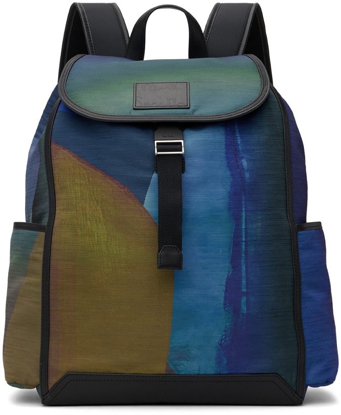 Photo: Paul Smith Multicolor Foldover Flap Backpack