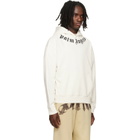 Palm Angels Off-White Neck Logo Hoodie