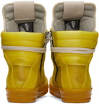 Rick Owens Yellow Geobasket Sneakers
