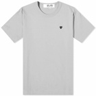 Comme des Garçons Play Men's Colour Series Little Black Heart T-Shirt in Grey