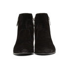 Balmain Black Suede Anthos Boots