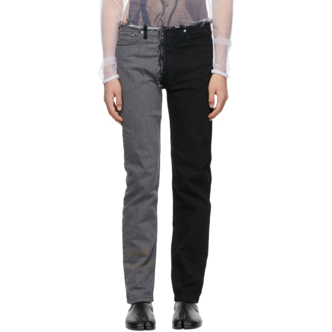 Maison Margiela Black Spliced Jeans Maison Margiela