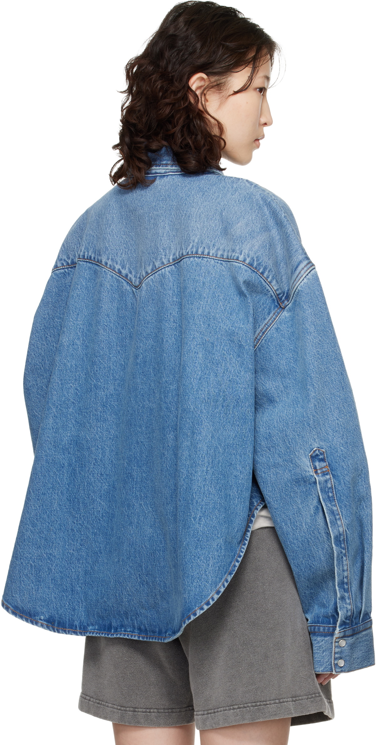 VETEMENTS Blue Cowboy Denim Shirt