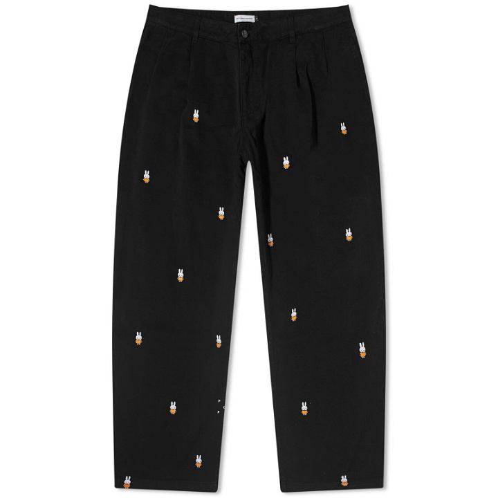 Photo: Pop Trading Company Men's x Miffy Embroidered Pant in Black