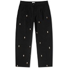 Pop Trading Company Men's x Miffy Embroidered Pant in Black