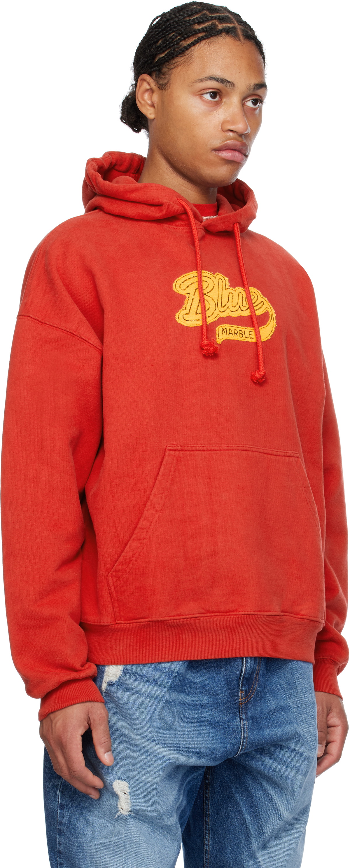 BLUEMARBLE Red Varsity Hoodie