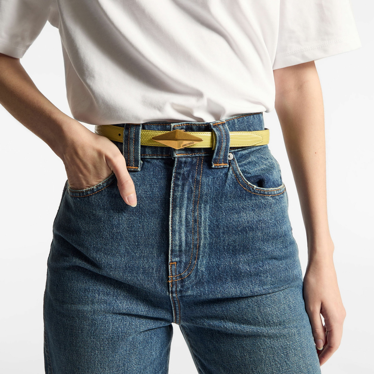 Jimmy Choo Diamond Clasp Belt Accessory Jimmy Choo