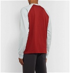 Acne Studios - Printed Colour-Block Cotton-Jersey T-Shirt - Red