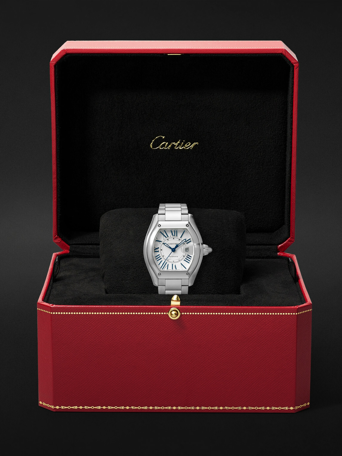 Cartier - Roadster de Cartier Automatic 47.2mm Interchangeable Stainless Steel and Alligator Watch, Ref. No. CRWSRD0020