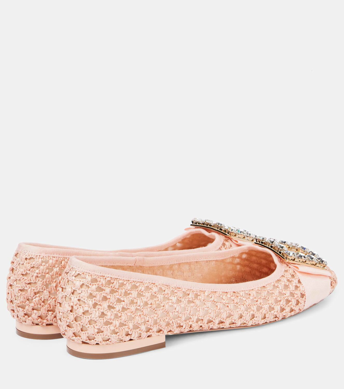 フラットシューズ ROGER VIVIER TRES VIVIER RAFFIA BALLET FLATS Roger Vivier | Tres Vivier raffia ballerinas | Savannahs