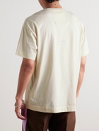 Givenchy - Logo-Embroidered Cotton-Jersey T-Shirt - Neutrals