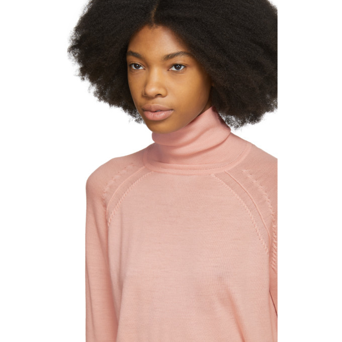 Sheer on sale pink turtleneck