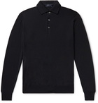 THOM SWEENEY - Super 120s Merino Wool Polo Shirt - Blue