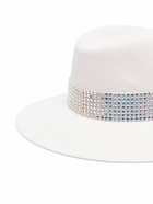 MAISON MICHEL - Henrietta Strass Belt On Felt Hat