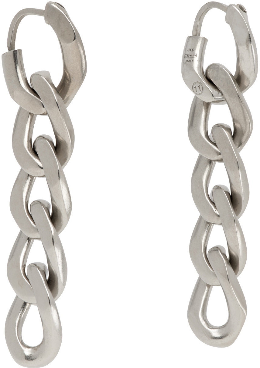 Maison Margiela Silver Gourmette Collection Earrings