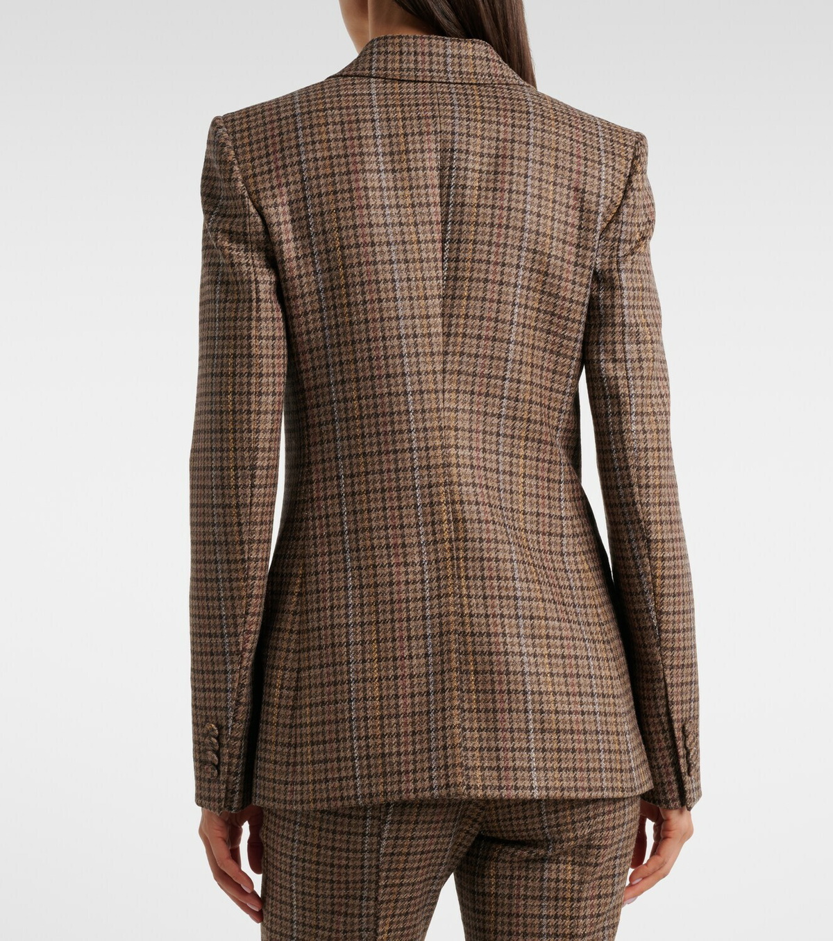 Gabriela Hearst Leiva houndstooth wool and silk blazer