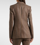 Gabriela Hearst Leiva houndstooth wool and silk blazer