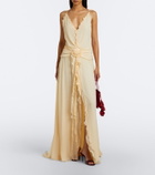Blumarine Ruffled georgette gown