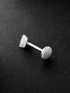 MARIA TASH - Invisible 4mm 18-Karat White Gold Diamond Single Earring