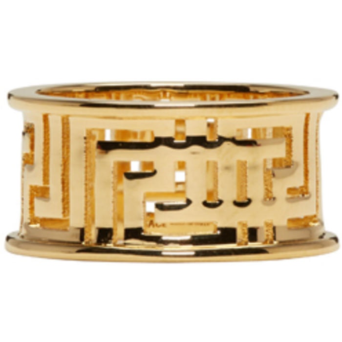 Photo: Versace Gold Large Greek Ring