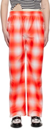 Charles Jeffrey Loverboy Red Check Trousers