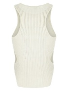 Andreadamo Ribbed Knit Tank Top With Cut Out