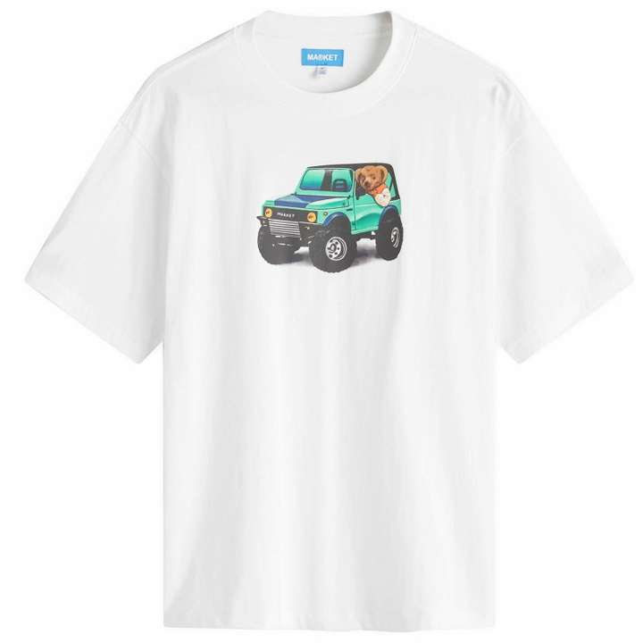 Photo: MARKET Men's 4X4 Bear T-Shirt in White