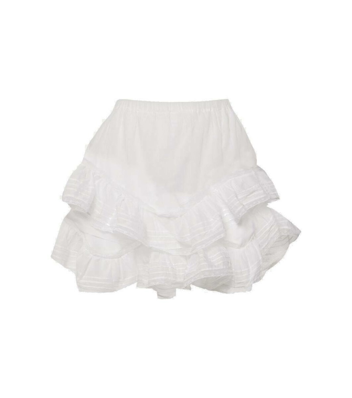 Photo: Marant Etoile Gisele lace-trimmed cotton shorts