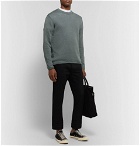 Club Monaco - Cotton and Linen-Blend Sweater - Sage green