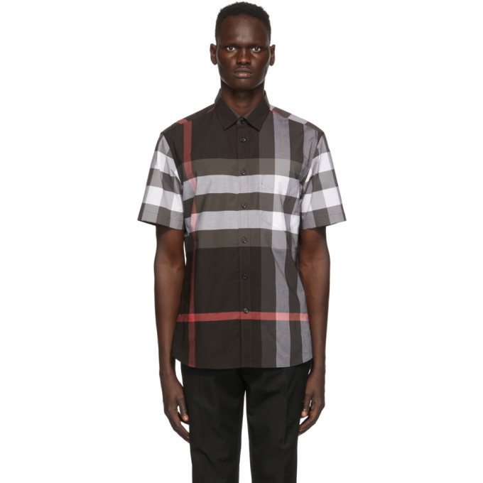 Photo: Burberry Grey Check Somerton Short Sleeve Shirt