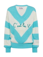 MC2 Saint Barth Woman Cropped Sweater With Argyle Pattern