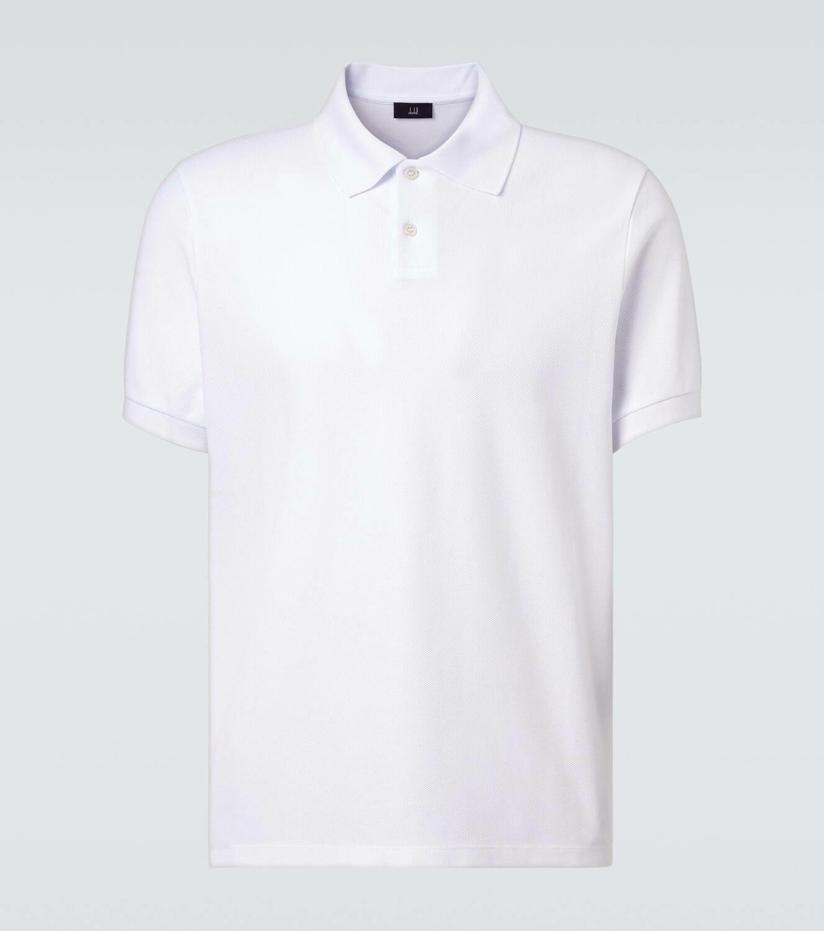 Dunhill Logo embroidered cotton piqué polo shirt