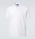 Dunhill Logo embroidered cotton piqué polo shirt