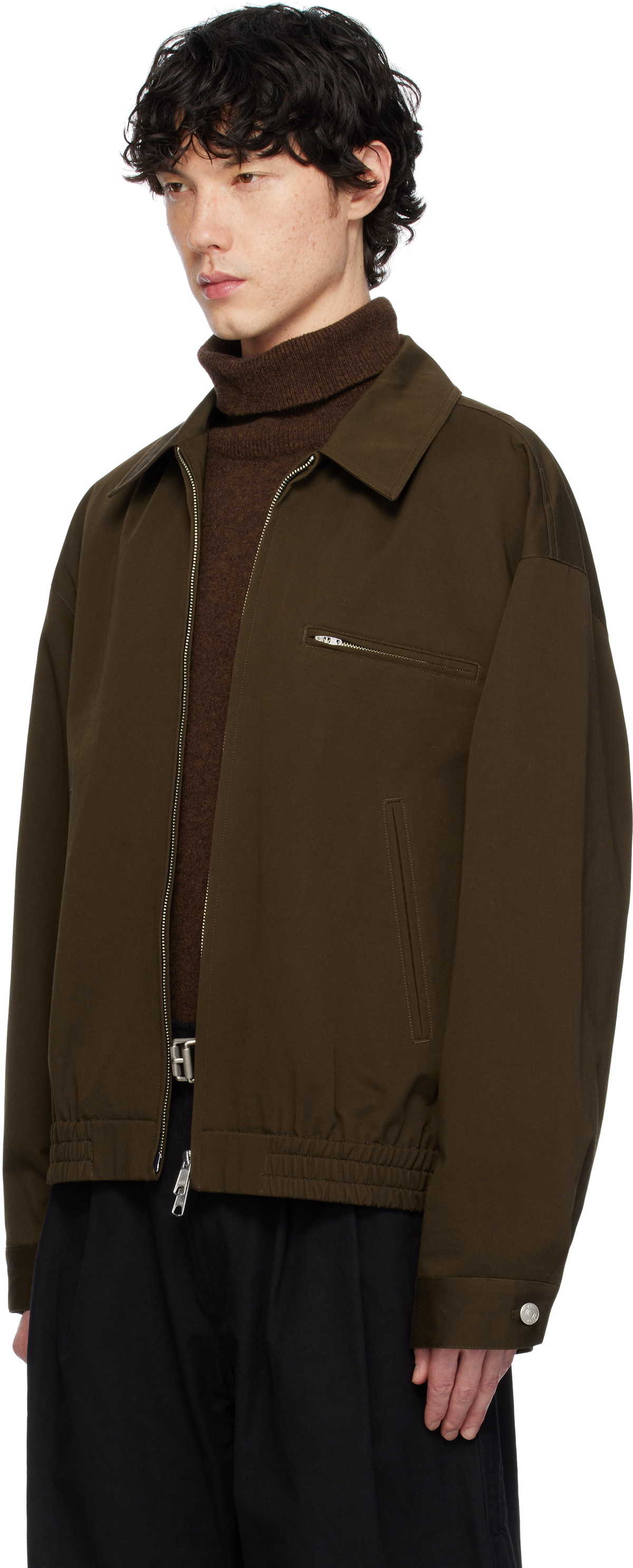 AFTER PRAY Brown Richard Drizzler Jacket